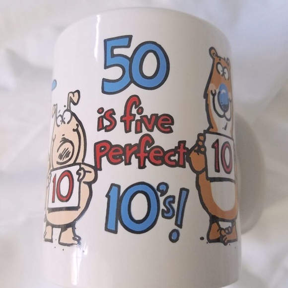 Other - Birthday Mug ~ 50 is the perfect 10 mug!